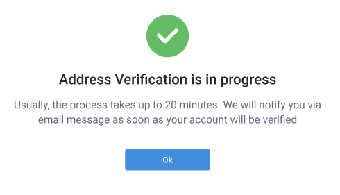 Address Verification Success